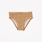 Cream Floral, Caramel Gingham and Olive Small Ribbed Underwear 3 pack