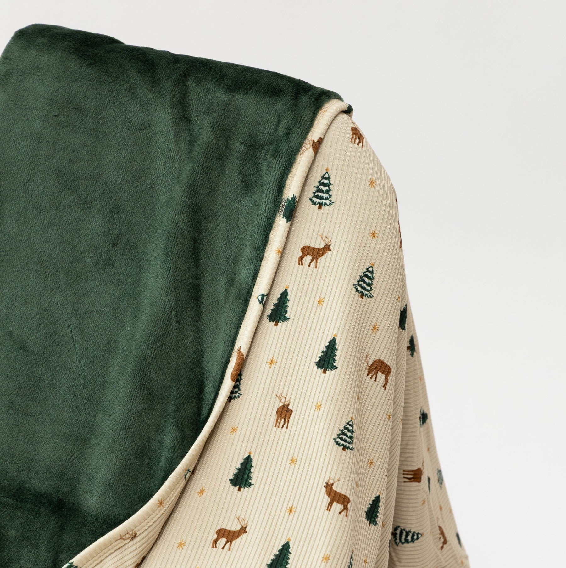 Reindeer Forest Small Ribbed Adult Blanket