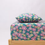 Retro Daisies Twin Sheet With Pillow Case