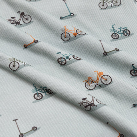 Bicycles & Scooters Small Ribbed Shorts Two-Piece Set
