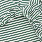 Eucalyptus Green Stripe Twin Sheet With Pillow Case