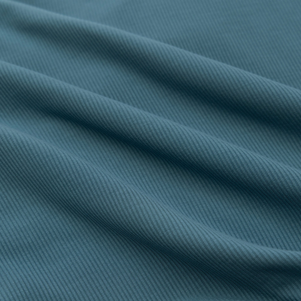 Midnight Teal Small Ribbed Two-Piece Set