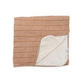 Neutral Lines Small Ribbed Youth Blanket