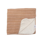 Neutral Lines Small Ribbed Youth Blanket