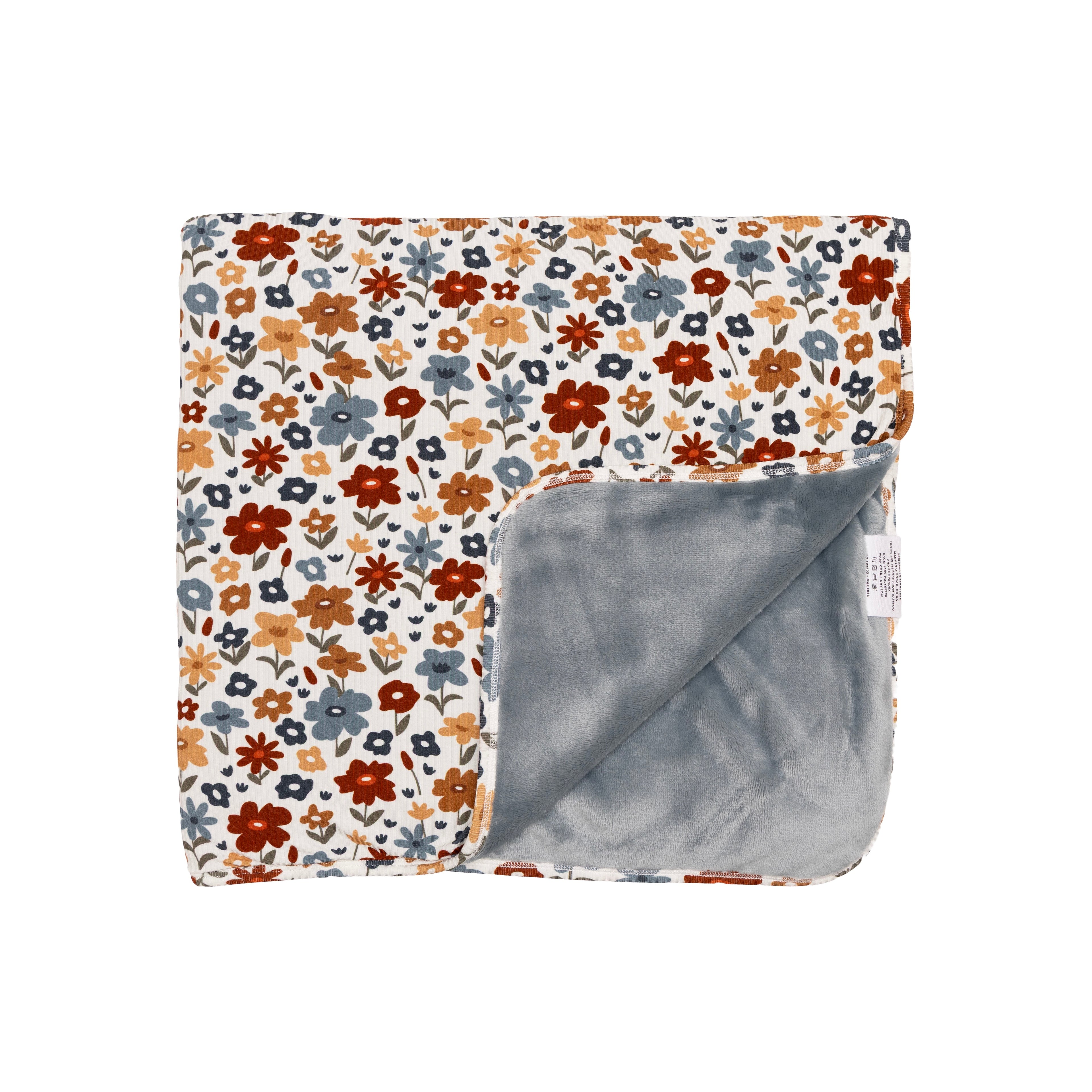Autumn Meadow Small Ribbed Toddler Blanket