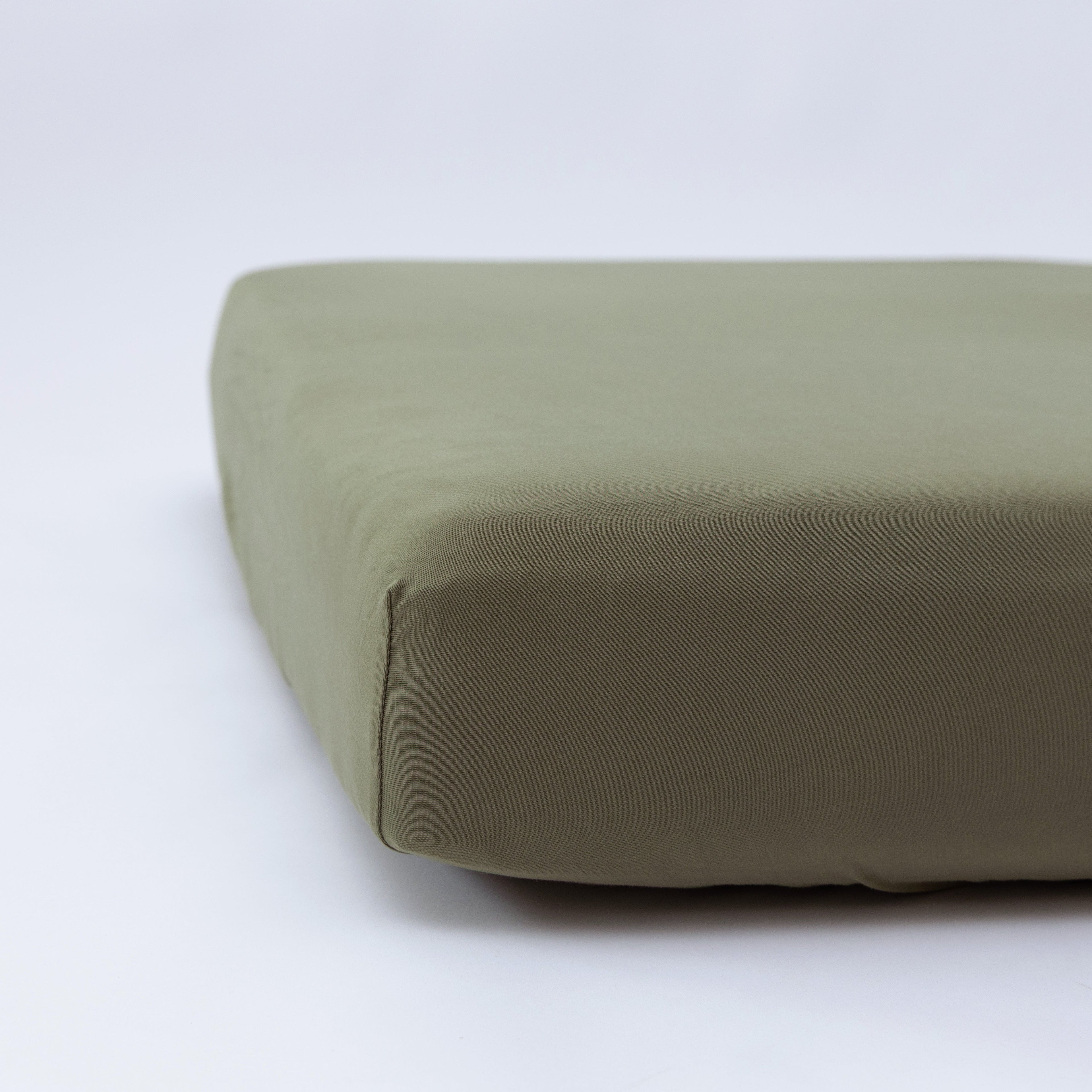 Olive Crib Sheet