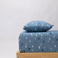 Take Flight Blue Twin Sheet With Pillow Case