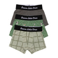 Grid Sage Green, Soccer and Dark Charcoal Boxer Brief 3 pack