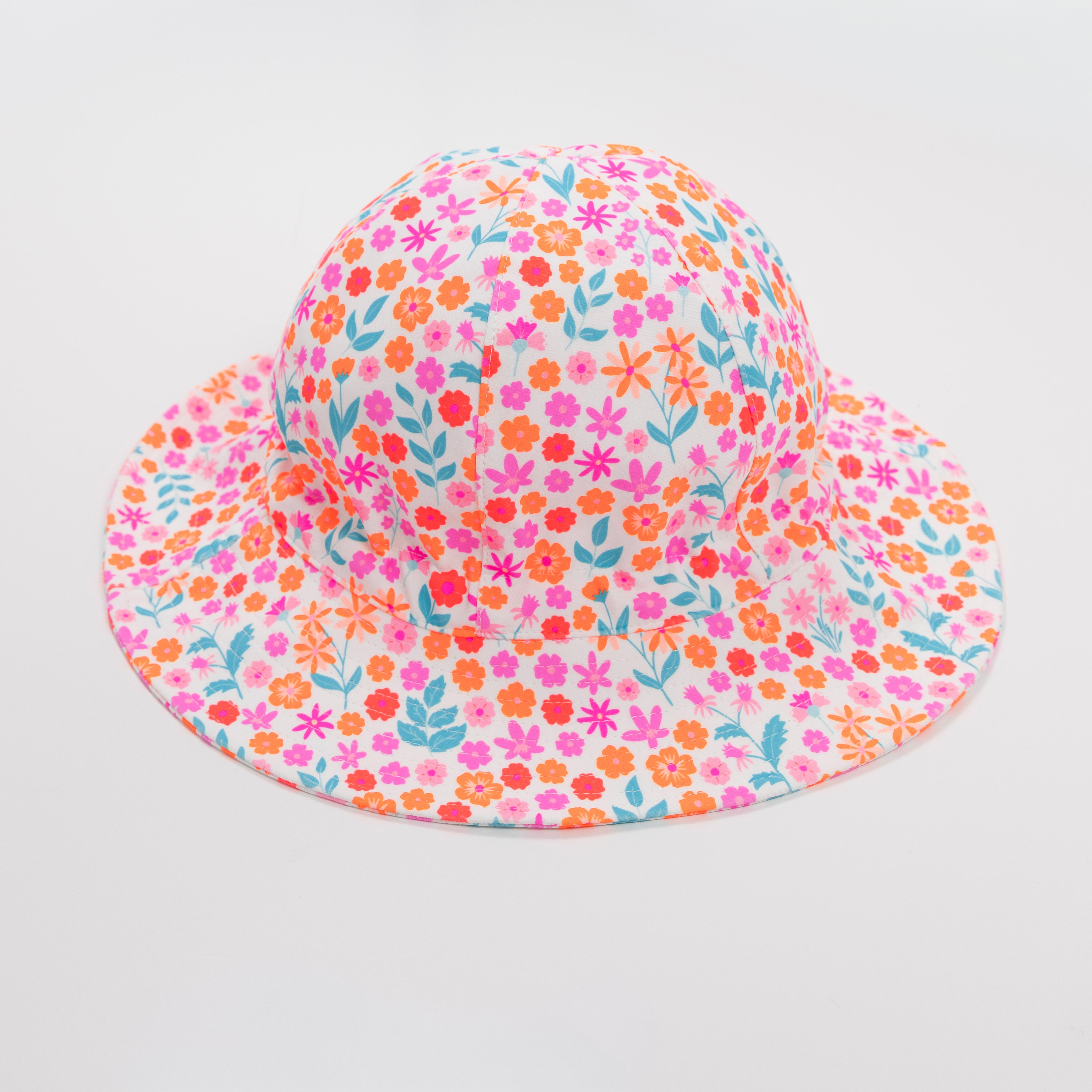 Neon Little Blooms Sun Hat