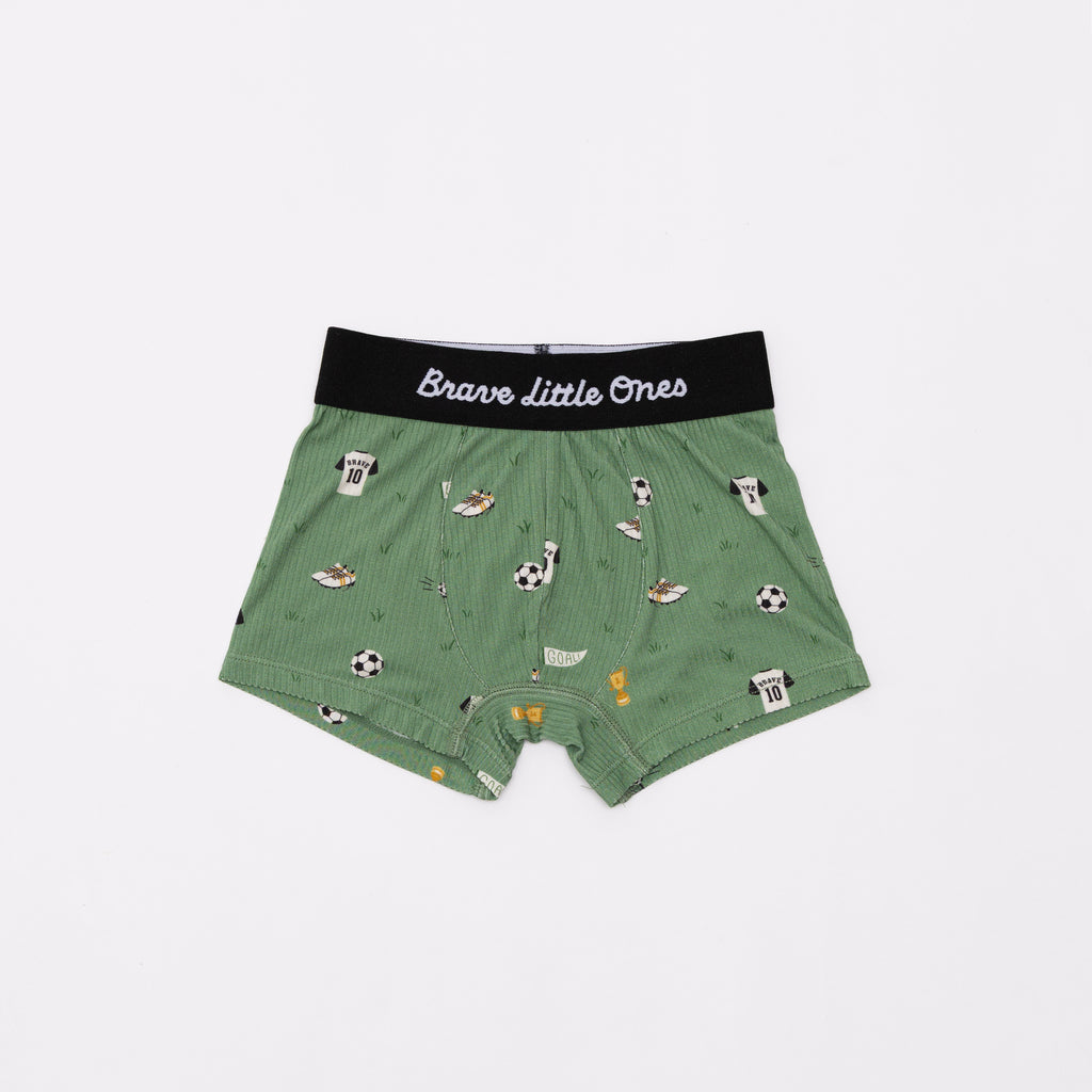 Grid Sage Green, Soccer and Dark Charcoal Boxer Brief 3 pack
