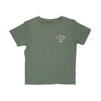 Green t-shirt with 'Fishing Club' text and logo on a white background