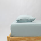 Harbor Blue Twin Sheet With Pillow Case