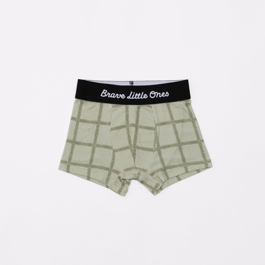 Grid Sage Green, Soccer and Dark Charcoal Boxer Brief 3 pack