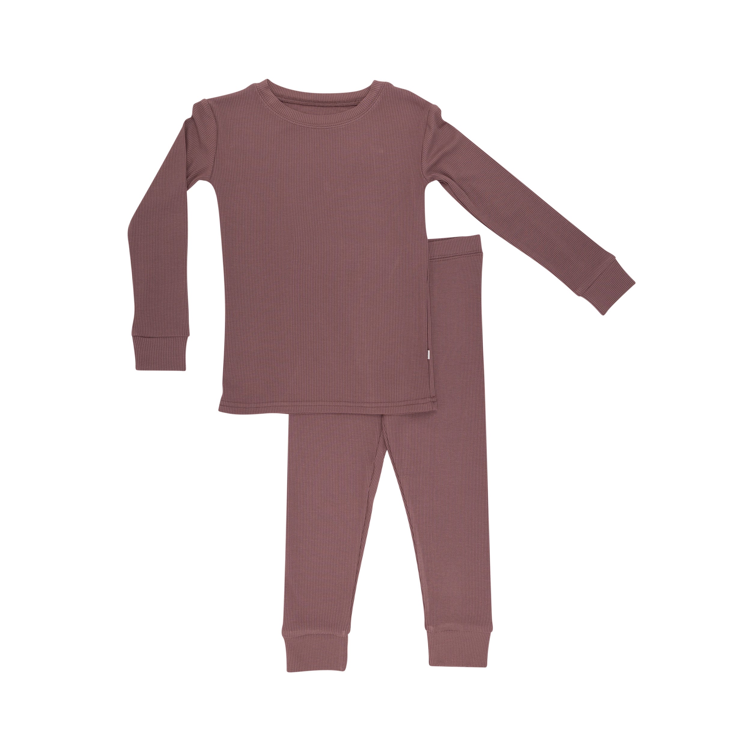 Plum Small Ribbed Two-Piece Set