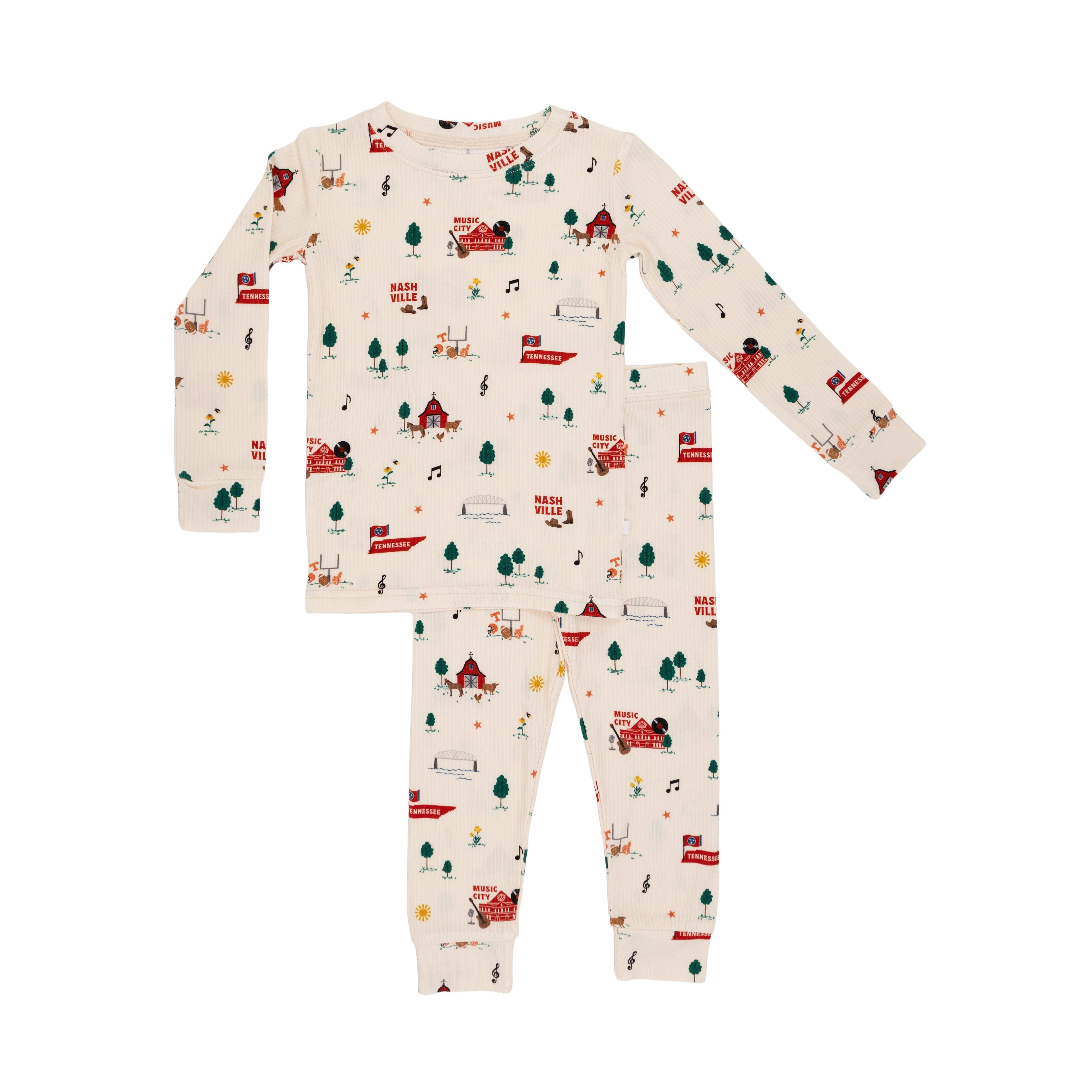 Music City Tennessee Small Ribbed Two-Piece Set