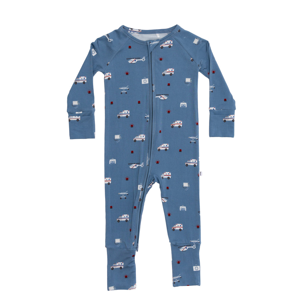 Ambulances Zip Romper