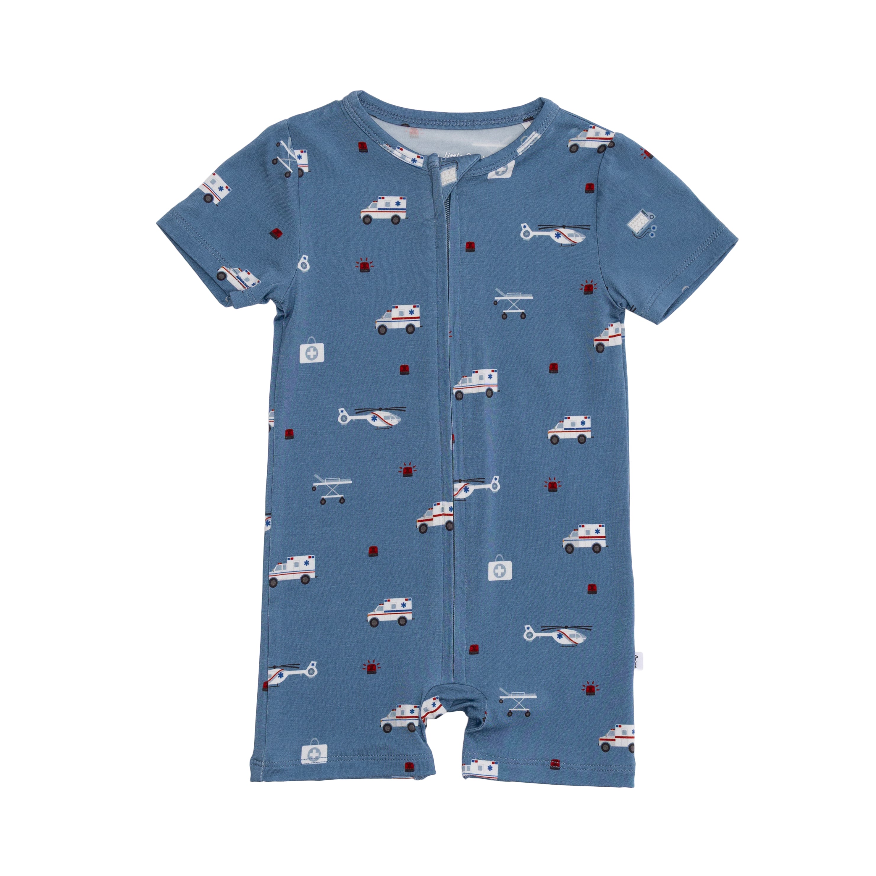 Ambulances Summer Zip Romper