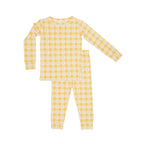 Yellow Gingham Tulip Two-Piece Set