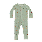 Backyard Bugs Small Ribbed Zip Romper