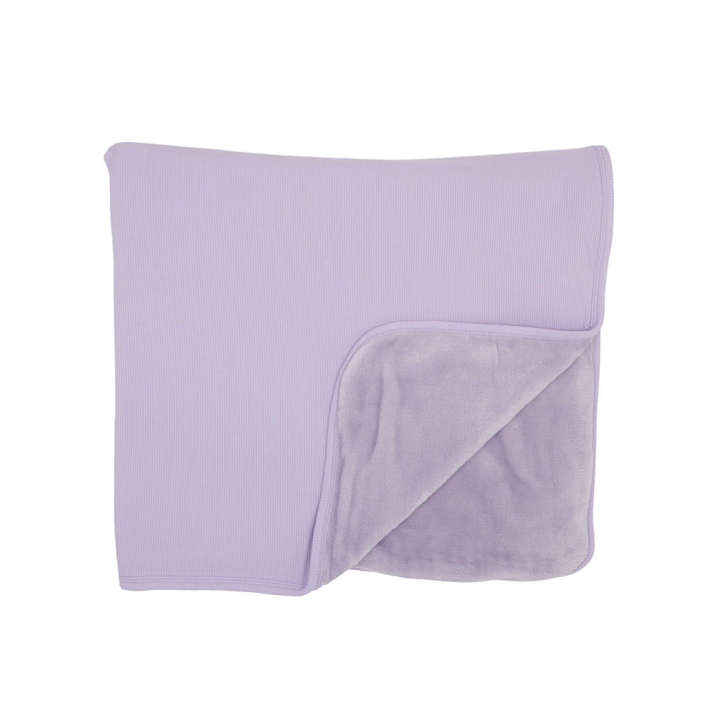 Lavender Small Ribbed Toddler Blanket