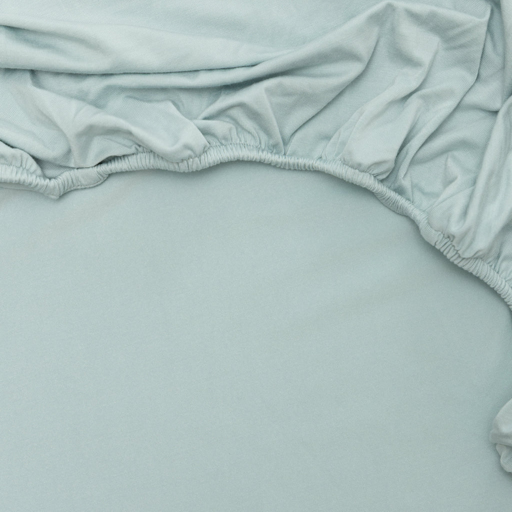 Harbor Blue Crib Sheet