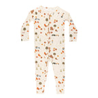 Pumpkin Patch Small Ribbed Zip Romper