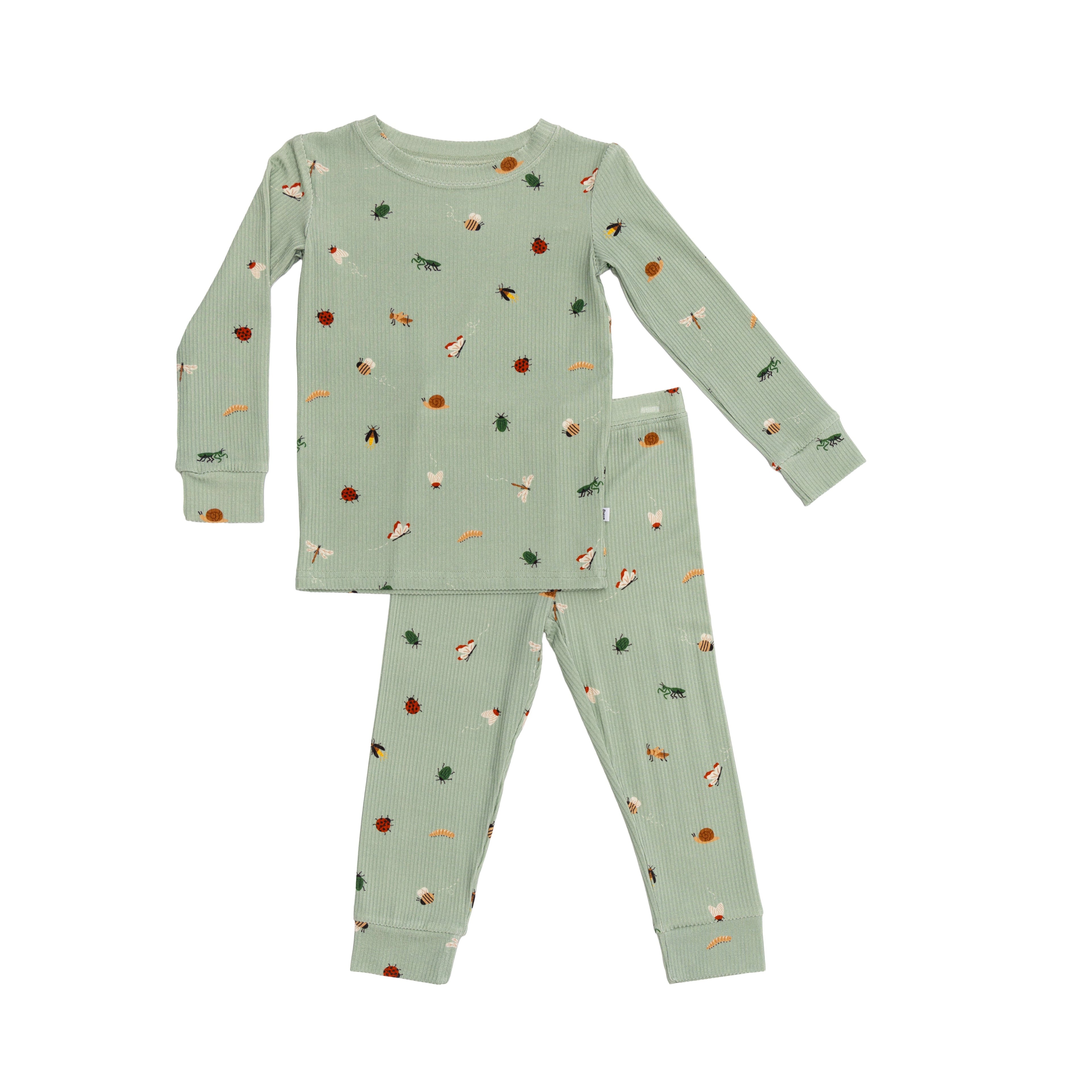 Backyard Bugs Small Ribbed Two-Piece Set