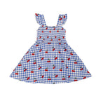 Vintage Cherries Small Ribbed Flutter Sleeve Dress