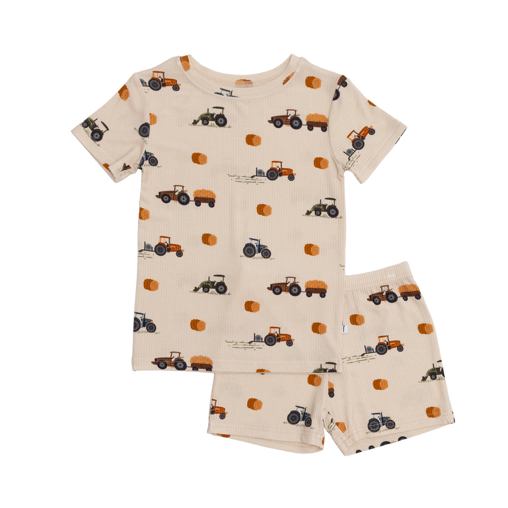 Tractors Small Ribbed Shorts Two-Piece Set