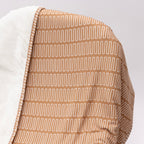 Neutral Lines Small Ribbed Youth Blanket