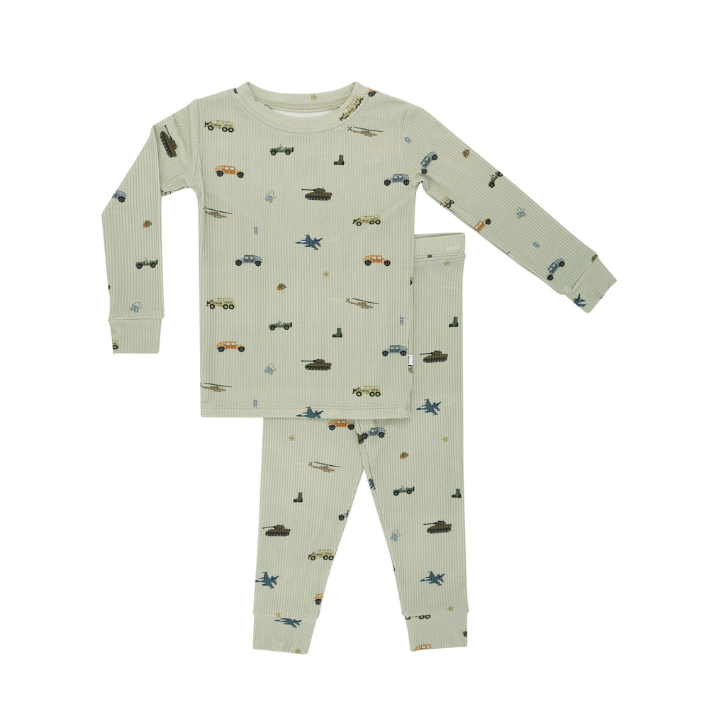 Military Small Ribbed Two-Piece Set