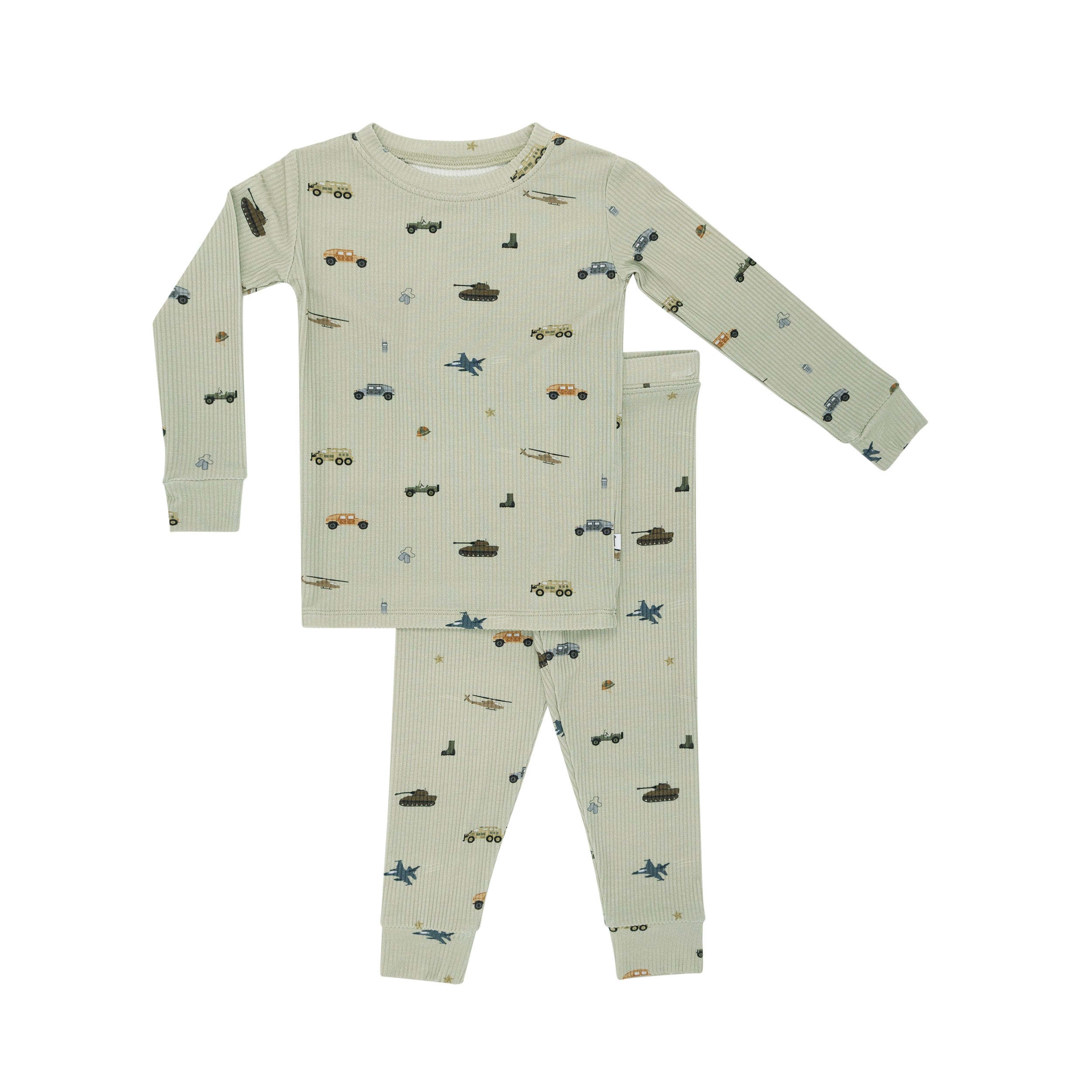 Military Small Ribbed Two-Piece Set