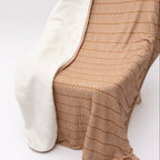Neutral Lines Small Ribbed Youth Blanket