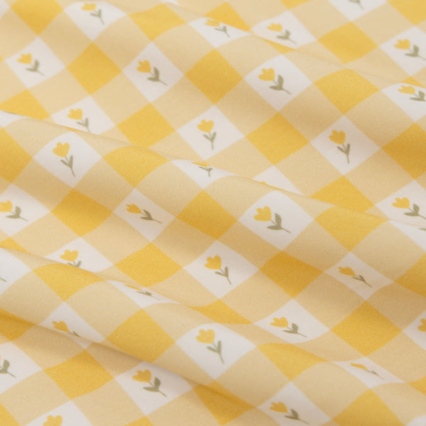 Yellow Gingham Tulip