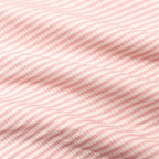 Close-up of pink and white striped fabric