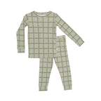 Grid Sage Green Small Ribbed Two-Piece Set