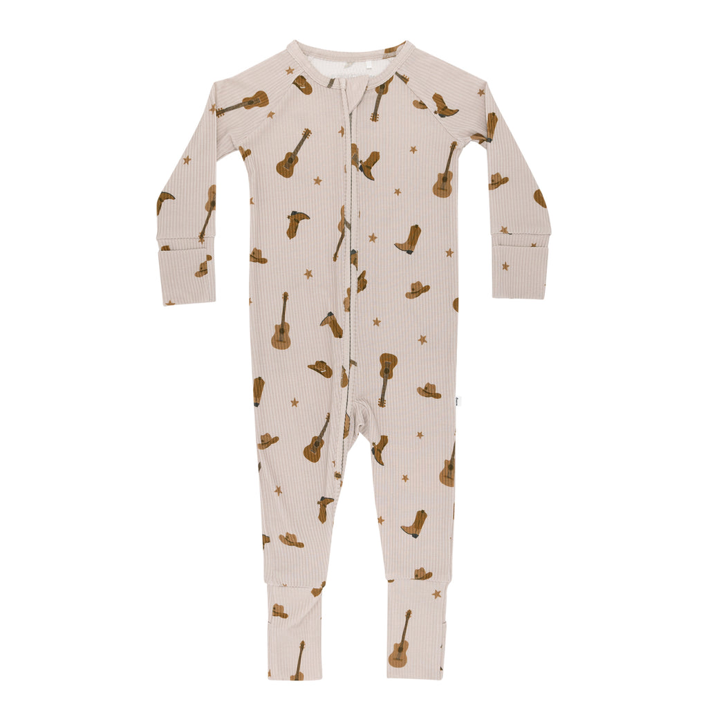 Gone Country Small Ribbed Zip Romper