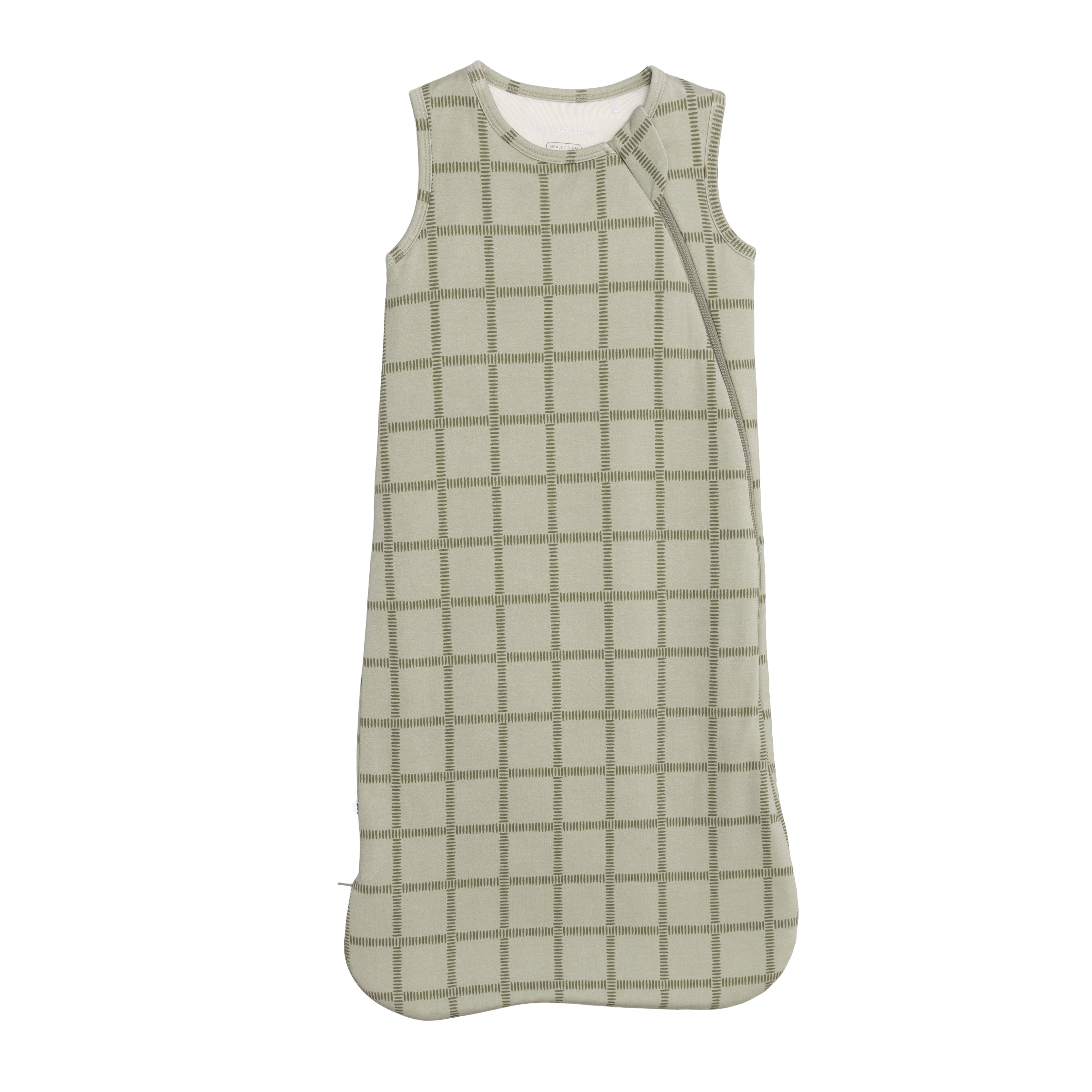 Grid Sage Green Sleep Sack (1.0 TOG)