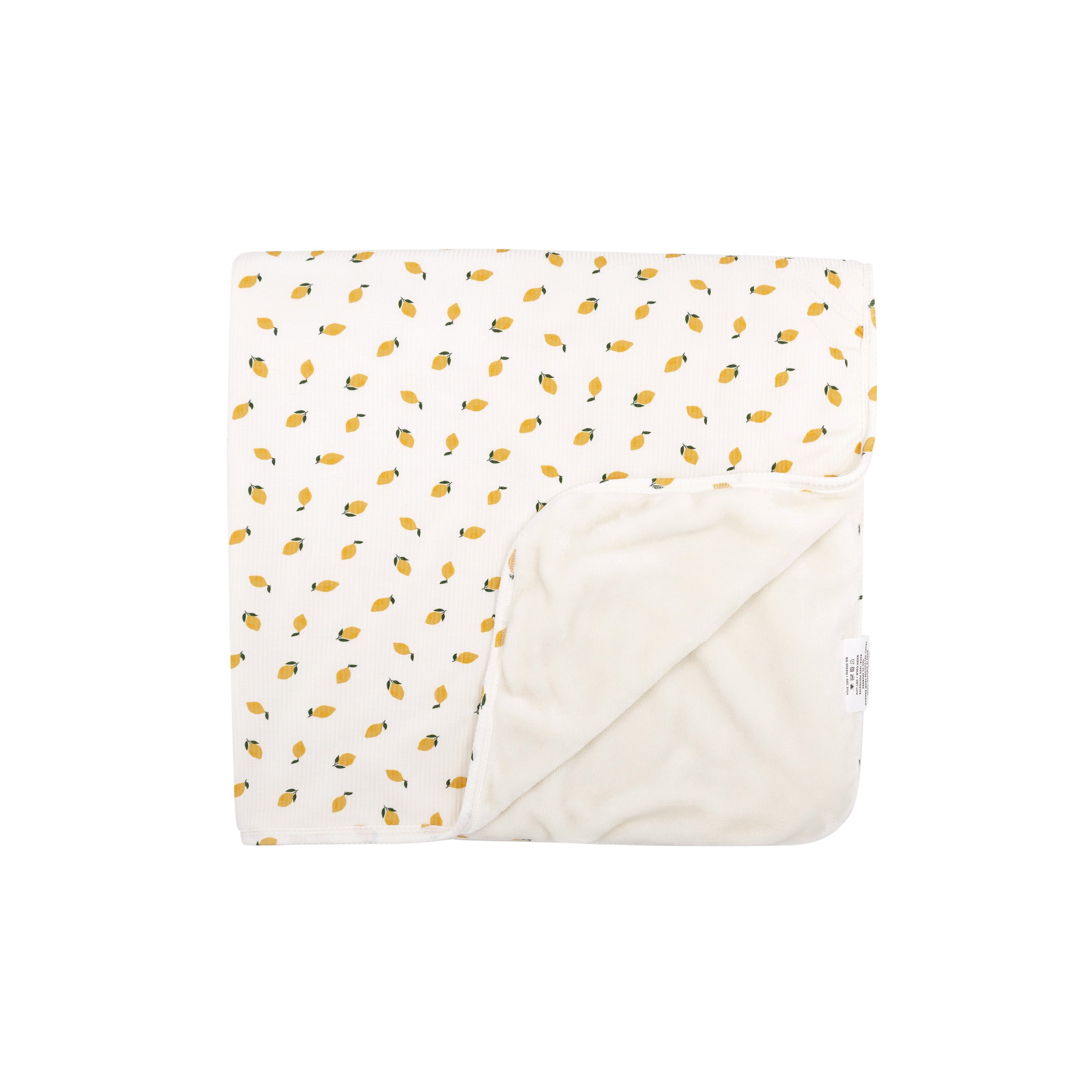 Lemons Small Ribbed Toddler Blanket