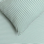 Eucalyptus Green Stripe Twin Sheet With Pillow Case