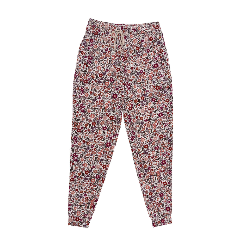 Fall Blooms Small Ribbed Women's Pants