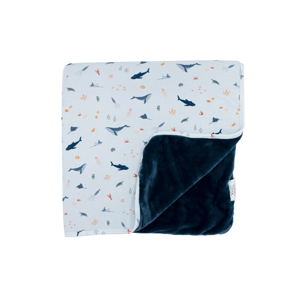 Under The Sea Small Ribbed Adult Blanket