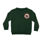 Camp Cozy Patch Forest Green Bamboo French Terry Pullover