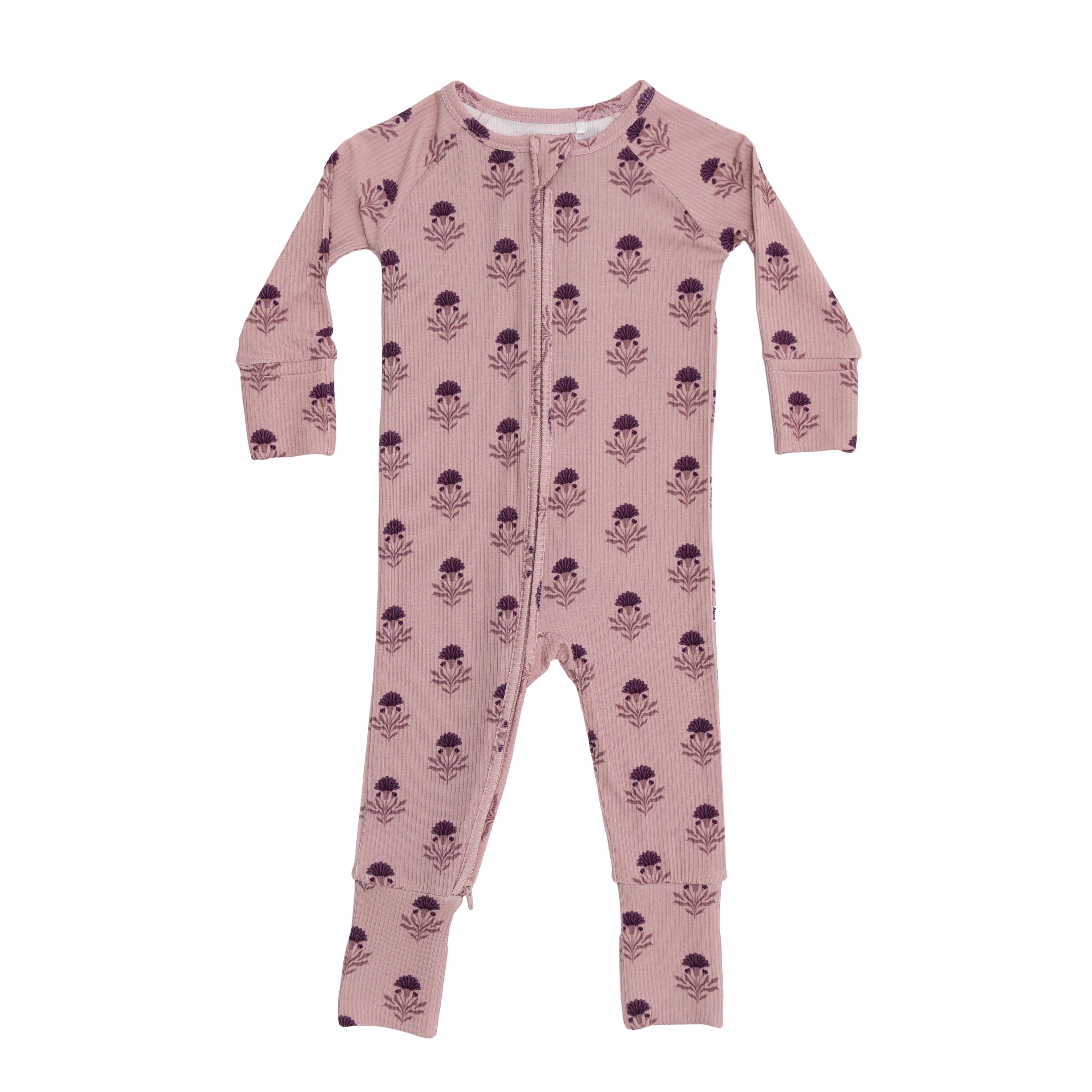 Folk Meadow Small Ribbed Zip Romper