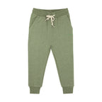 Heather Sage with Brave Embroidered Bamboo French Terry Pullover & Jogger Set