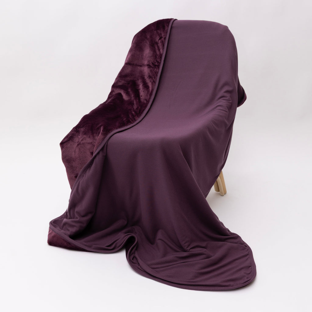 Mulberry Small Ribbed Toddler Blanket