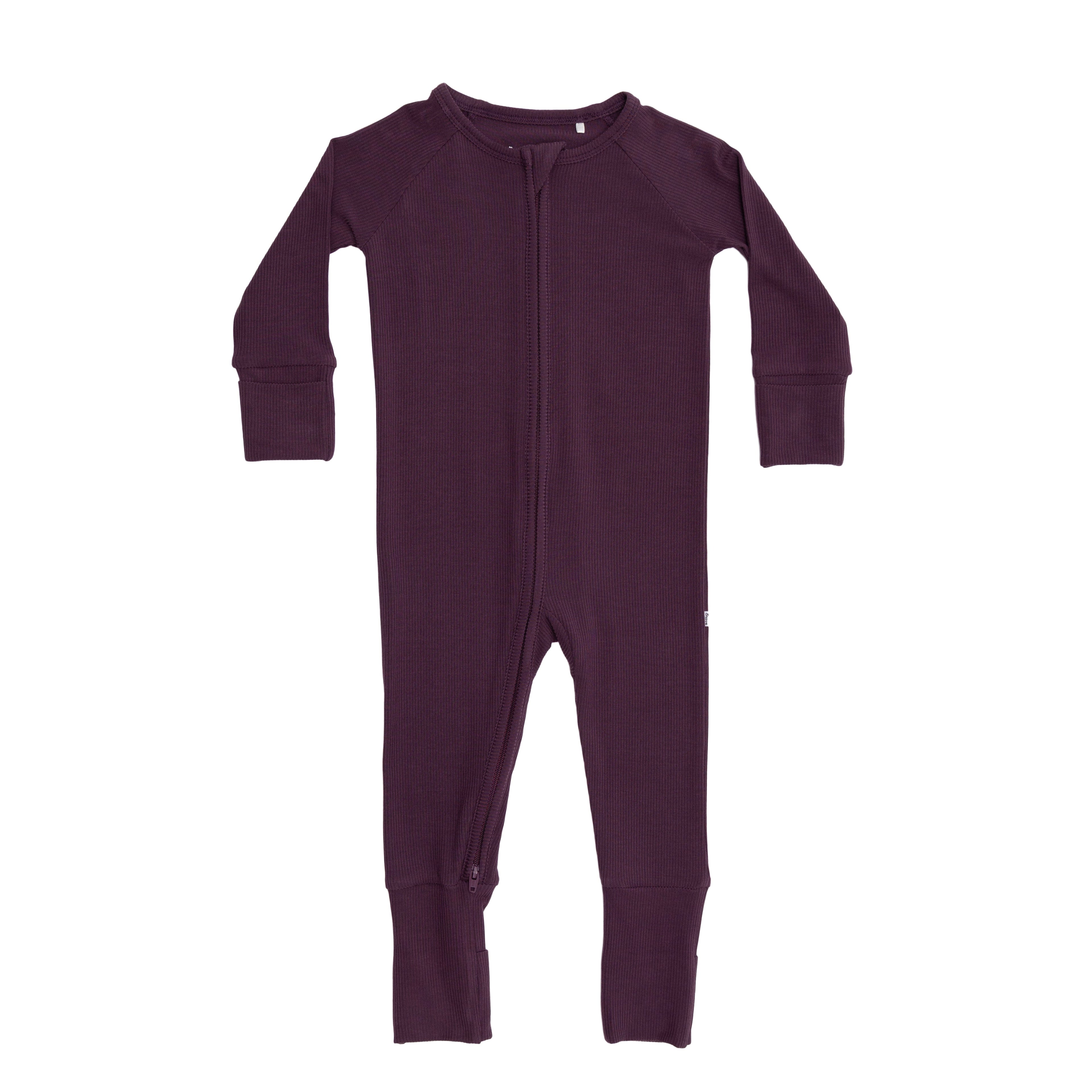Mulberry Small Ribbed Zip Romper