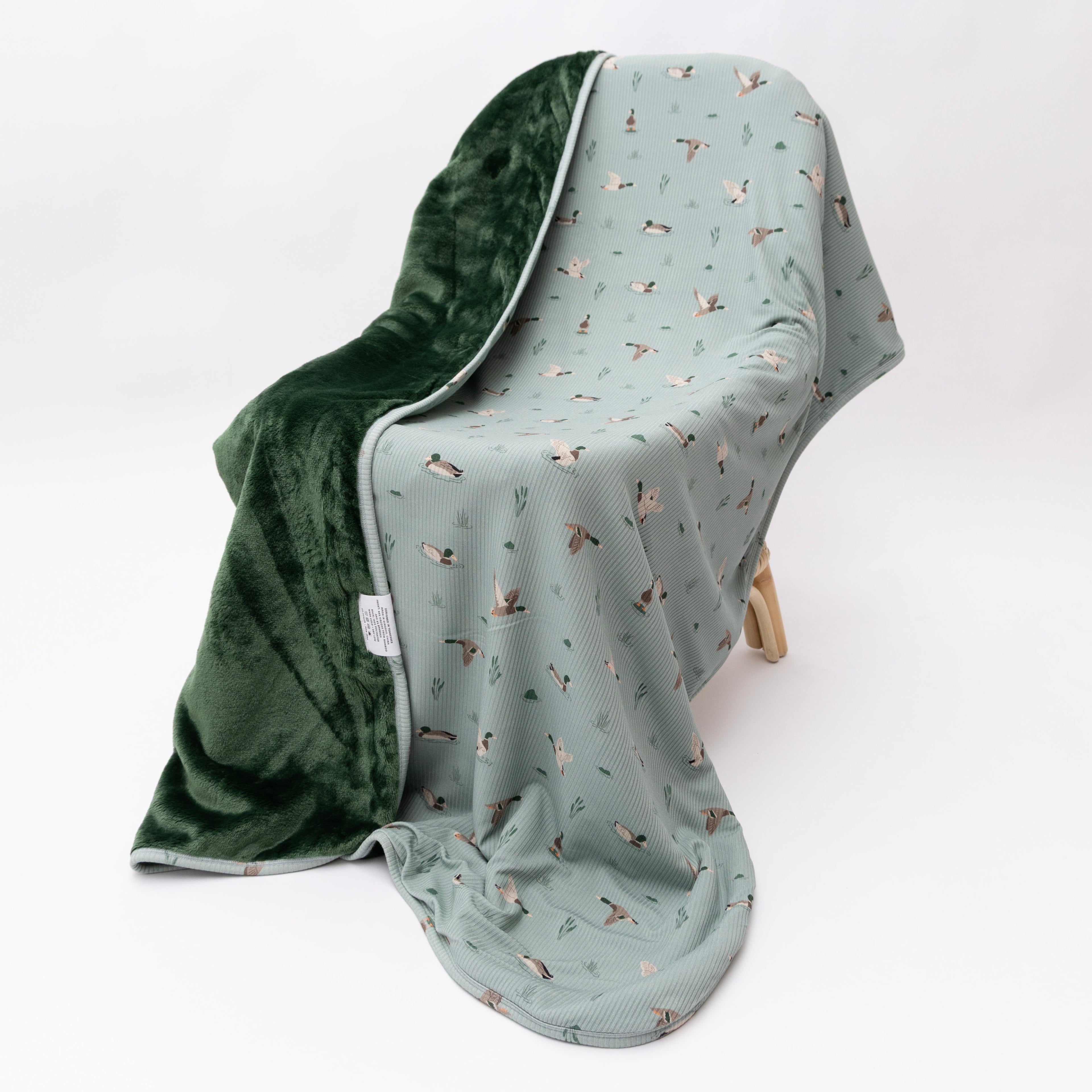 Mallards Small Ribbed Toddler Blanket