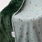 Mallards Small Ribbed Toddler Blanket