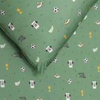 Soccer Twin Sheet With Pillow Case